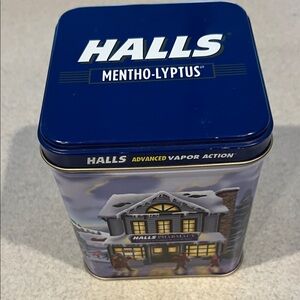 Halls Mentho-Lyptus Tin Box